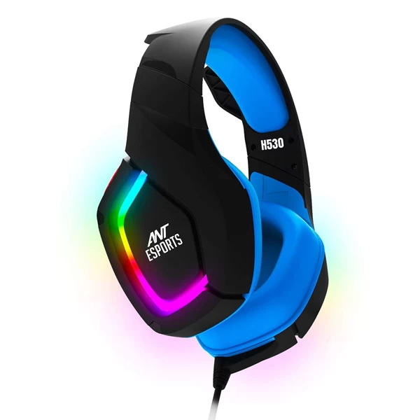 Ant Esports H530 Multi Platform Pro RGB Gaming Headset (Black - Blue)