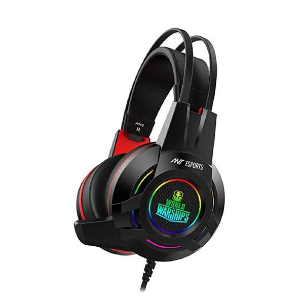 Ant Esports H550W RGB Headset (Black - Red)