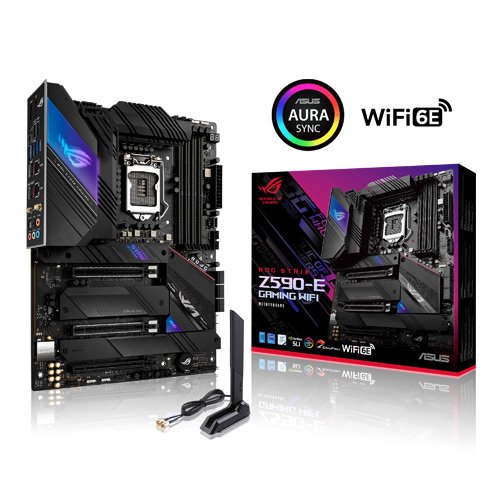 ASUS ROG Strix Z590-E Gaming WiFi 6E Intel Z590 LGA 1200 (Intel 11th/10th Gen) ATX Gaming Motherboard