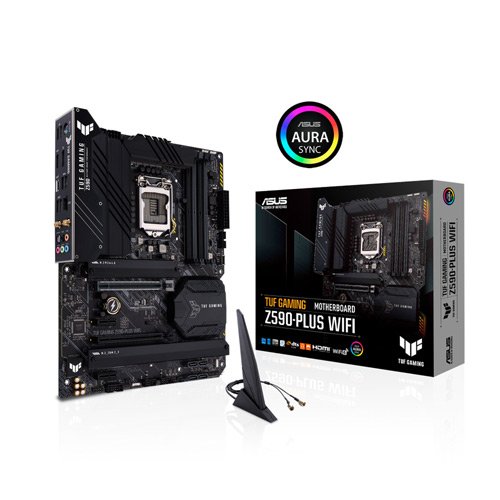 ASUS TUF Gaming Z590-Plus WiFi 6 Intel Z590 LGA 1200 (Intel 11th/10th Gen) ATX Gaming Motherboard