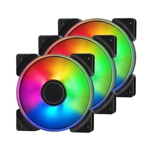 Fractal Design PRISMA AL-12 PWM 120MM ARGB Cabinet FAN (TRIPLE PACK) FD-FAN-PRI-AL12-PWM-3P