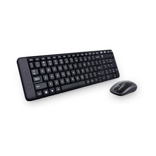 Logitech MK220 Wireless Keyboard and Mouse Combo (Black)