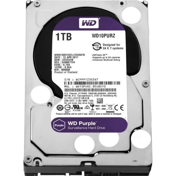 Western Digital Purple 1TB 5400 RPM